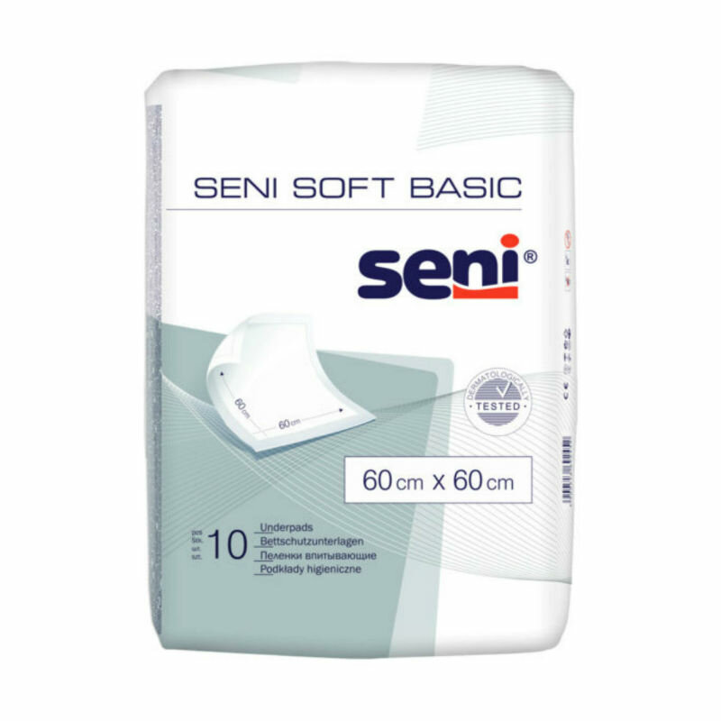 Seni Soft Basic простыни (пеленки) 60х60см, 10 шт