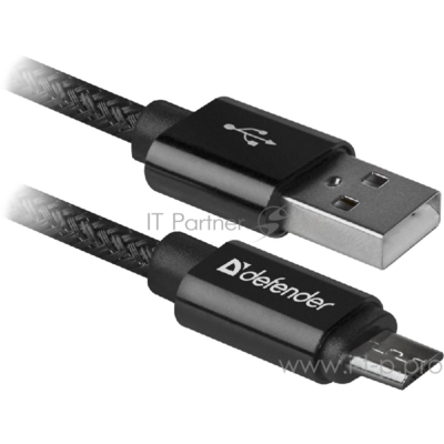  USB2.0 TO Micro-usb 1M Black Usb08-03t 87802 Defender 87802