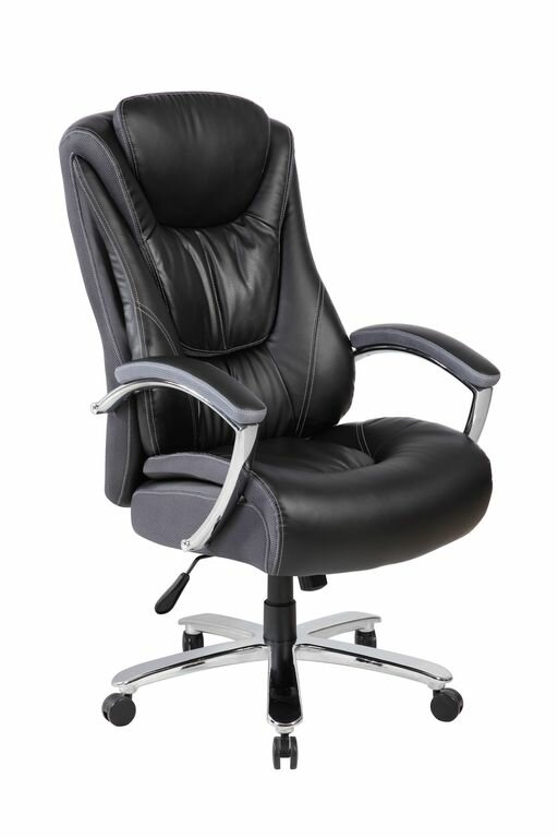 Кресло для руководителя в офис Riva Chair 9373 экокожа Черный