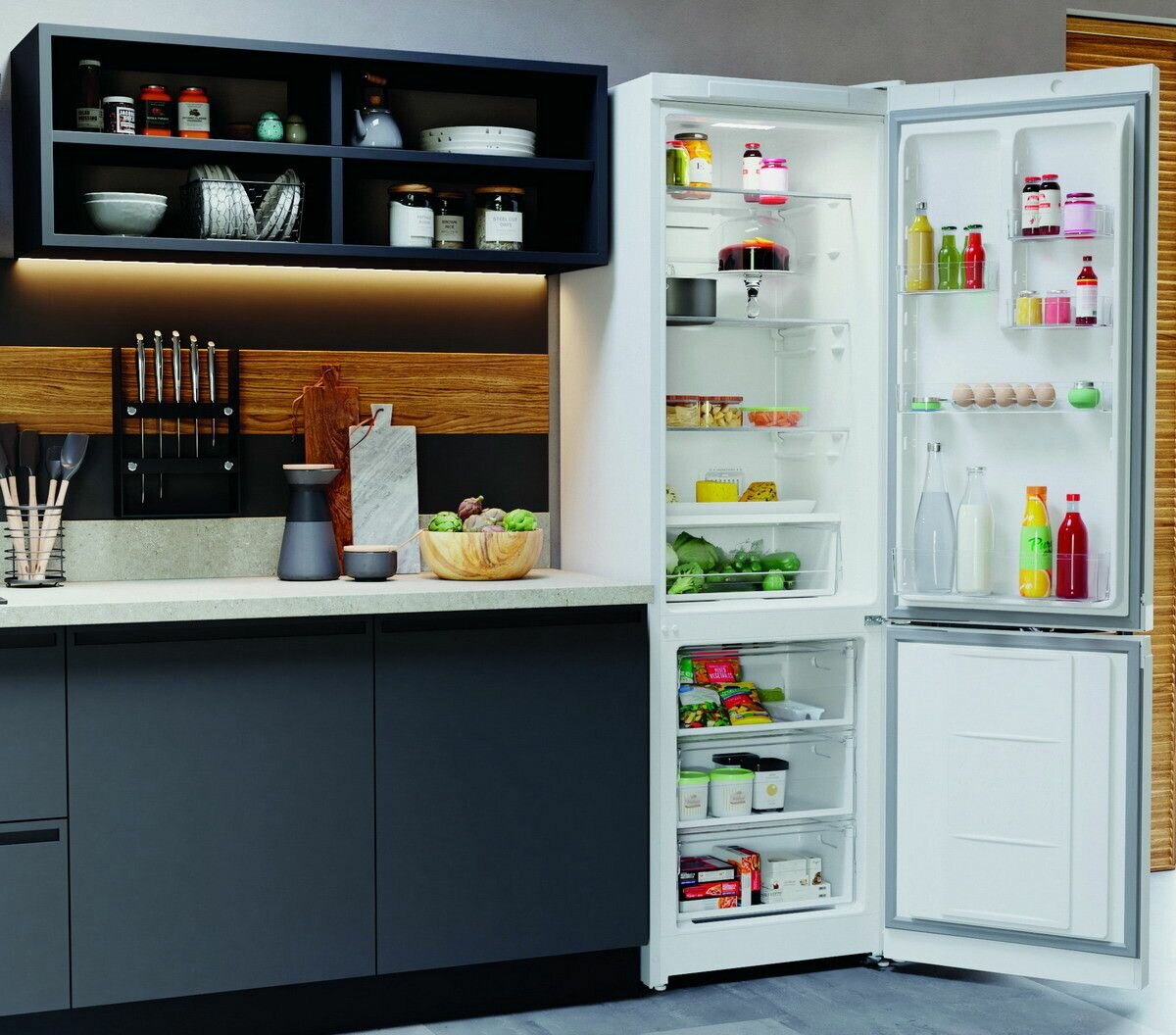 Холодильник HOTPOINT-ARISTON HT 5201I W белый (FNF, инвертор) - фотография № 7