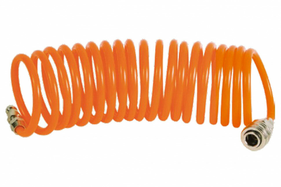 фото Шланг спиральный PE (5 м; полиэтилен) Кратон 3 01 04 014