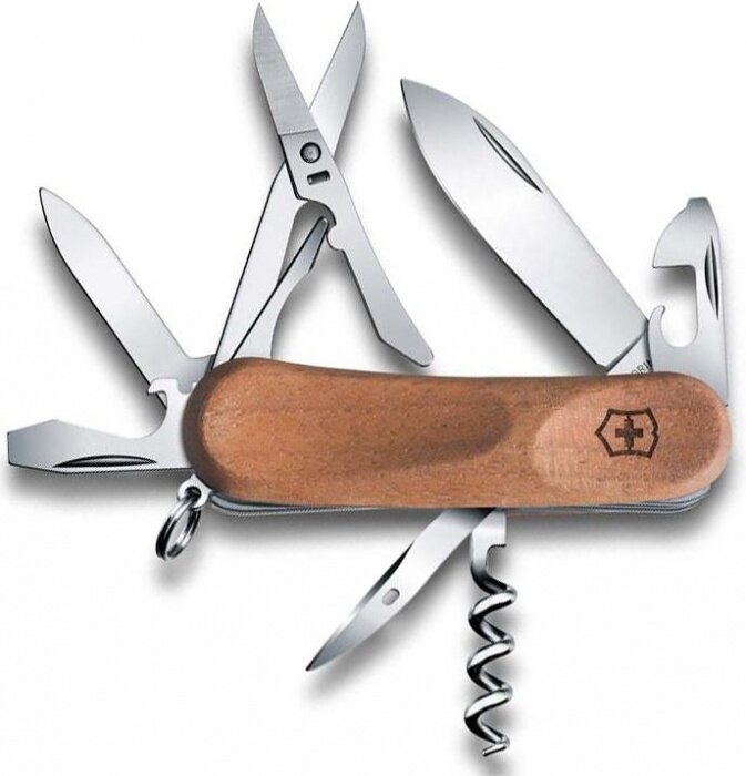 Нож перочинный Victorinox EvoWood 14 (2.3901.63) 85мм 12функций дерево карт.коробка - фото №4