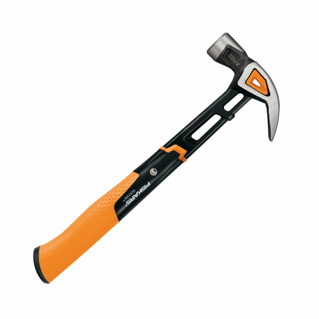 Молоток-гвоздодер Fiskars L, двухкомпонентная рукоятка, 567 г