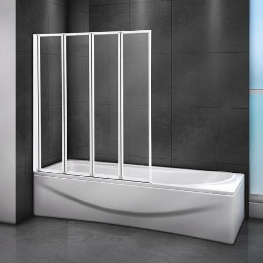 душевая штора на ванну Cezares Шторка на ванну Cezares Relax V-4-90/140-C-Bi стекло прозрачное