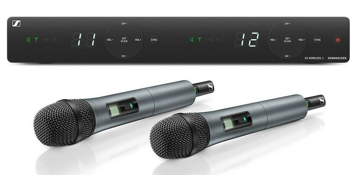 Sennheiser XSW 1-825 Dual-B двойная вокальная радиосистема с двумя ручными передатчиками