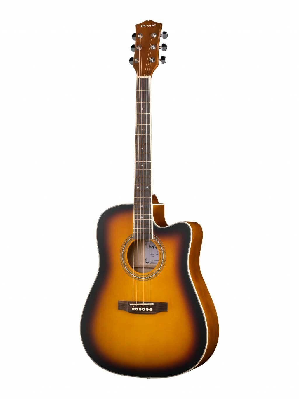 Гитара акустическая Mirra WM-C4115-SB с вырезом санберст