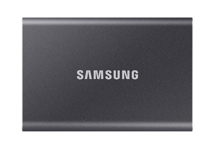 500 ГБ Внешний портативный твердотельный SSD накопитель Samsung T7 (MU-PC500T/WW) USB 3.2 Gen2, серый