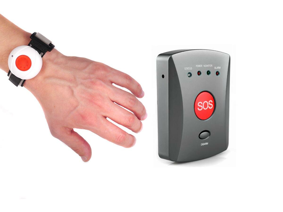 Тревожная кнопка для пожилых, панель экстренного вызова - Страж SOS GSM-03 (K6433RU) / тревожная кнопка / кнопка тревожной сигнализации