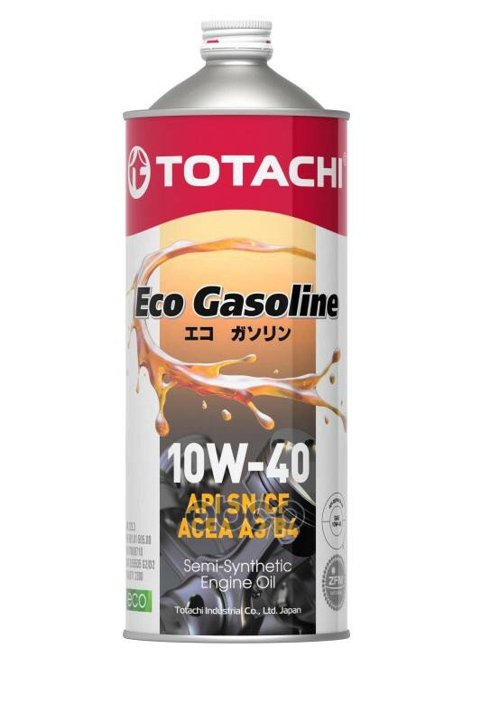 TOTACHI Масло Моторное Totachi Eco Gasoline 10w-40 Полусинтетическое 1 Л 4589904934902