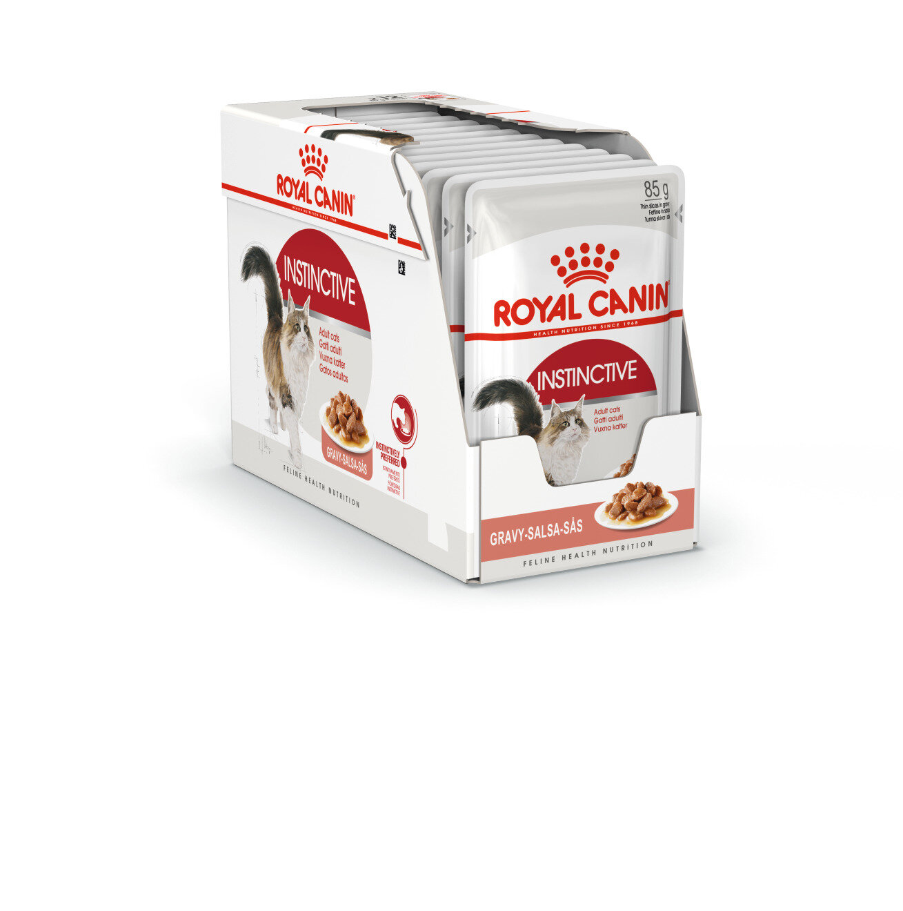 Royal Canin Instinctive Корм консервированный для взрослых кошек, соус, 85г*12шт