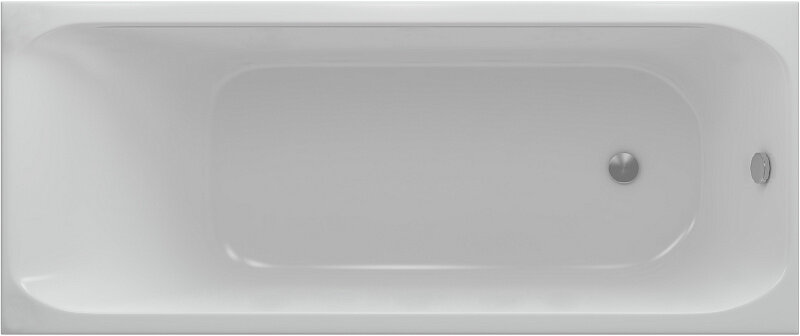 Акриловая ванна Акватек Альфа 170x70 с фронтальным экраном, слив справа