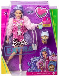 Barbie Кукла Barbie Extra Милли с сиреневыми волосами, 30 см, GXF08