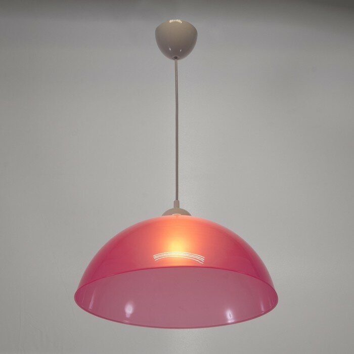 Люстра подвес "Сафари 2" 1 лампа 15W E27 розовый - фотография № 2