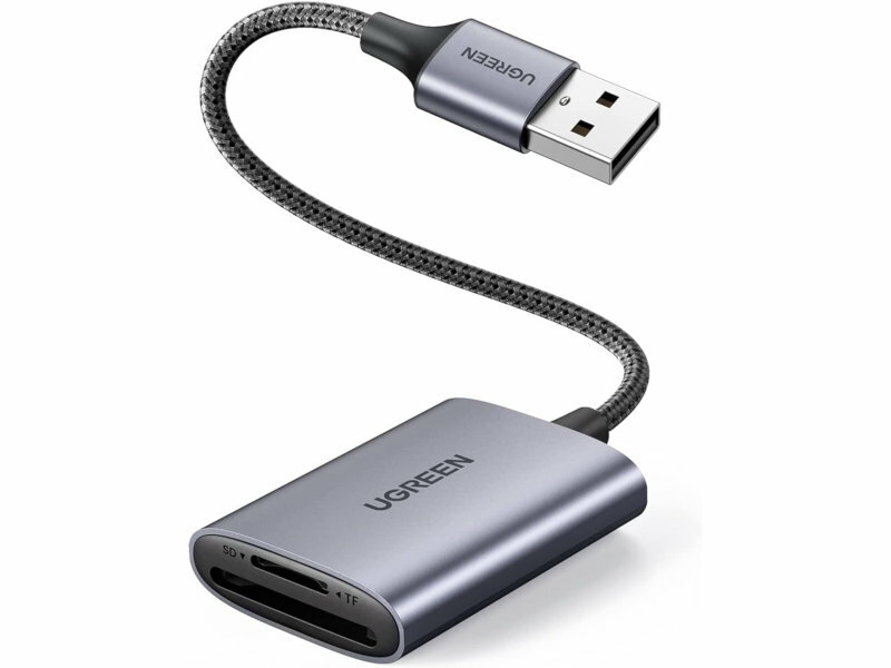 Карт-ридер Ugreen CM401 USB-A to SD/TF Grey 80887