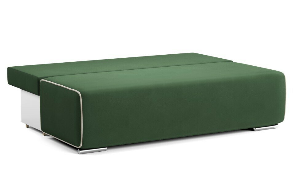 Мягкая мебель Диван кровать прямой Асти Зеленый Amigo green, обивка Велюр в гостиную, детскую, спальню, кухню, на дачу еврокнижка (192х93х78см) - фотография № 5