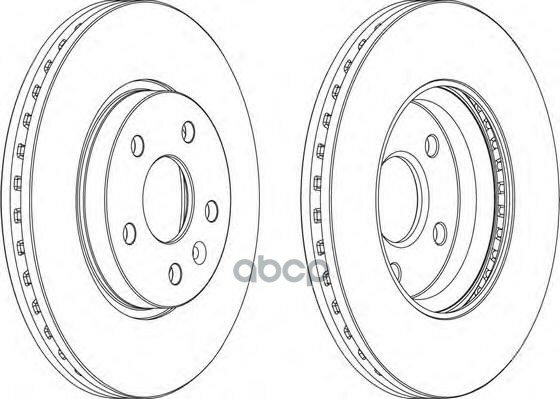 Диск Тормозной Передний Ferodo Ddf1869 Chevrolet Cruze 09- Ferodo арт. DDF1869