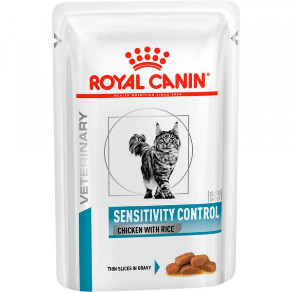 Royal Canin Sensitivity Control Пауч для кошек Мелкие кусочки в соусе 85 гр x 12 шт.