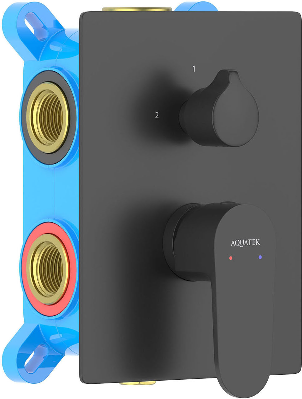 фото Смеситель для ванны с душем Aquatek AQ1247MB