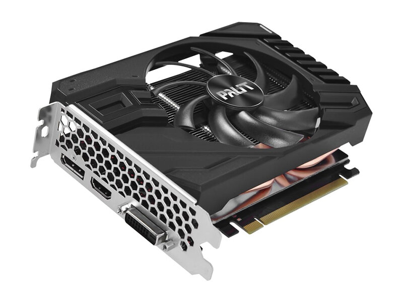  Palit GeForce GTX 1660 Ti StormX 1500Mhz PCI-E 3.0 6144Mb 12000Mhz 192 bit DVI HDMI DP NE6166T018J9-161F