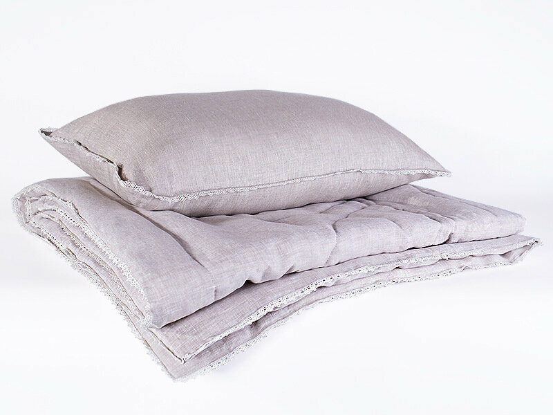 Одеяло стеганое легкое "Дивный лен" 140 х 205 - фотография № 2