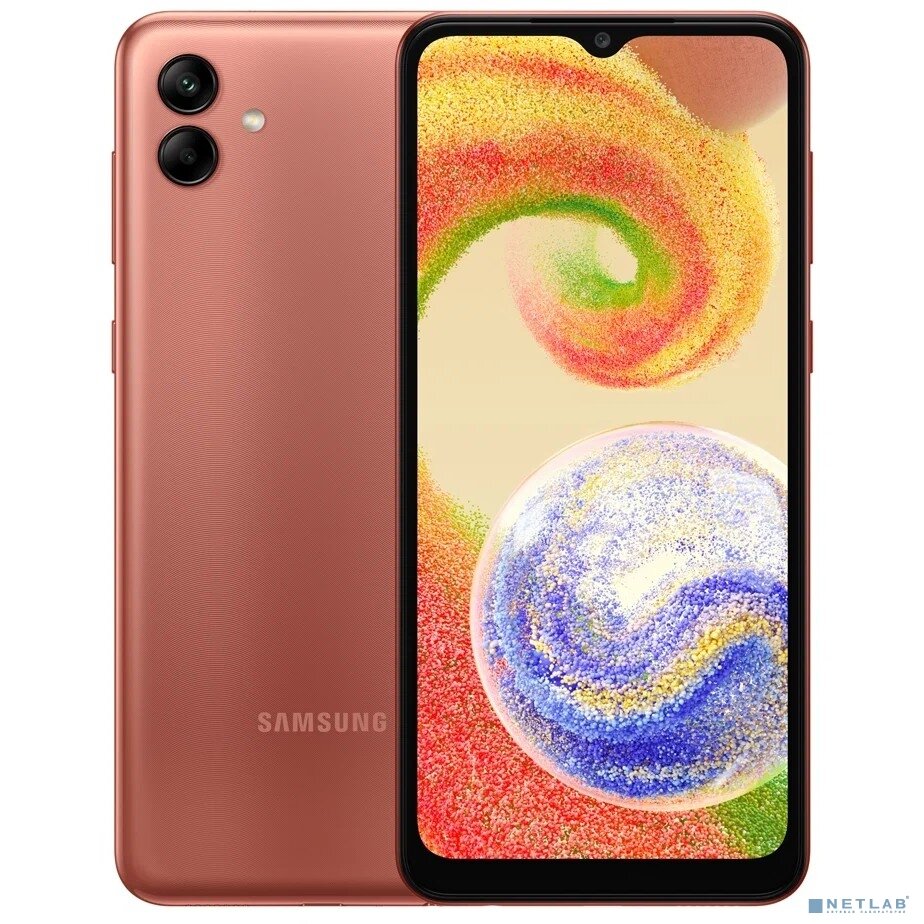 Samsung Мобильный телефон Samsung Galaxy A04 SM-A045F/DS 4/64Gb Cooper (SM-A045FZCGMEB) Медный