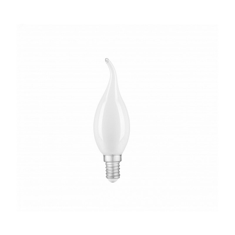 Gauss Лампа Gauss Filament Свеча на ветру 9W 590lm 3000К Е14 milky диммируемая LED