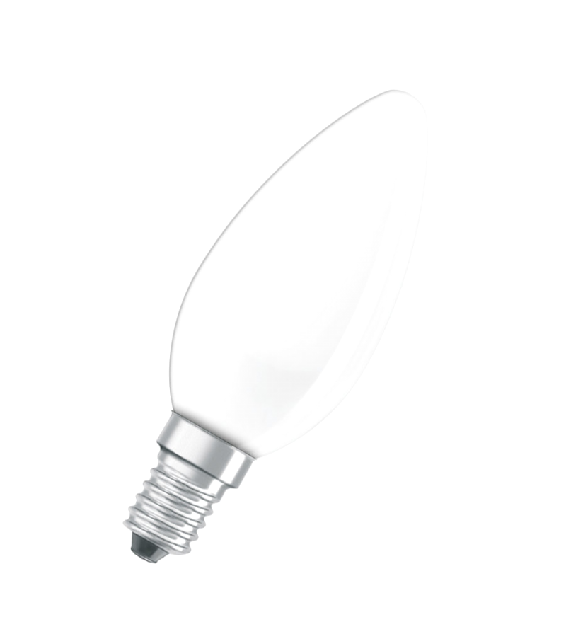 Лампа накаливания Osram CLASSIC B FR 40W 230V E14 (свеча матовая d=35 l=100) 4008321410870