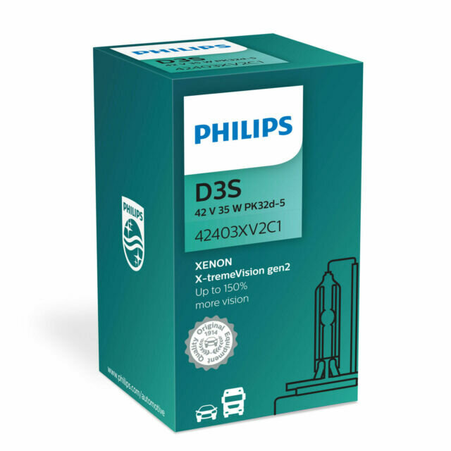 Лампа автомобильная ксеноновая Philips X-tremeVision gen2 42403XV2C1 D3S 42V 35W PK32d-5