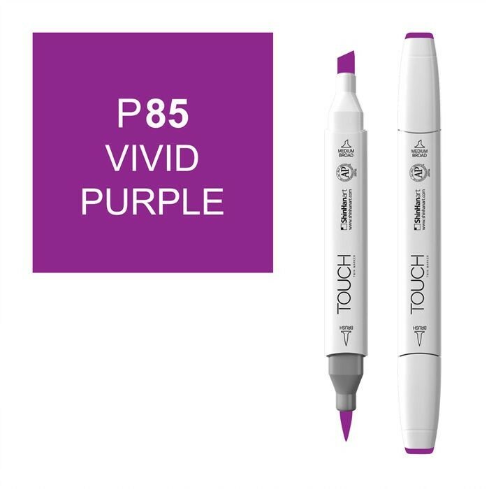 Маркер Touch Twin Brush 085 яркий фиолетовый P85 ShinHanart SH-1210085