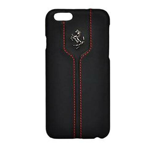 фото Кожаный чехол накладка для iPhone 6 Plus / 6S Plus Ferrari Montecarlo Hard Black (FEMTHCP6LBL)