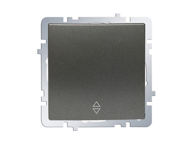 фото Переключатель 1-клавишный nilson touran антрацит