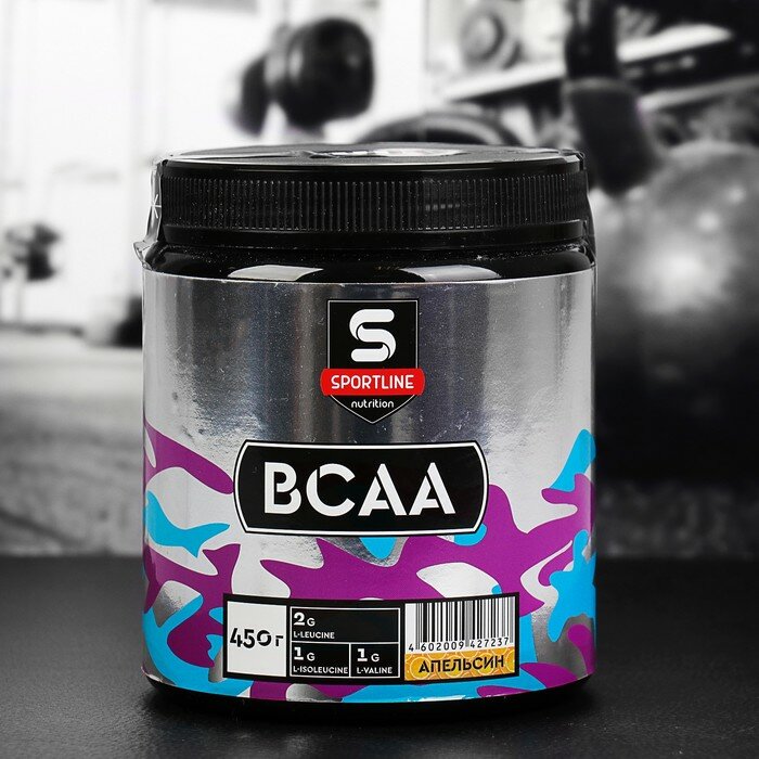 Аминокислоты SportLine BCAA, апельсин, 450 г./В упаковке шт: 1