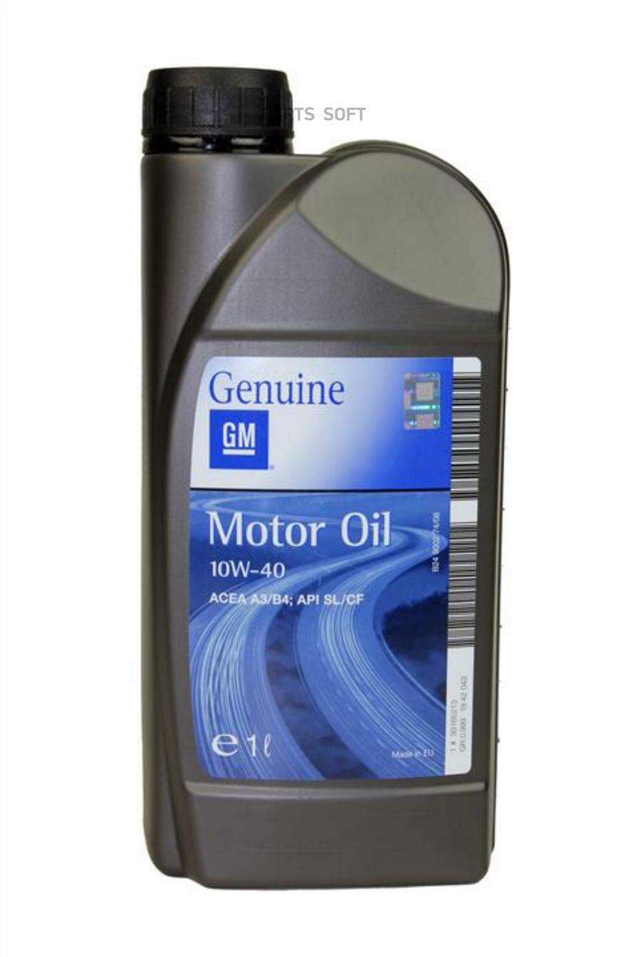 GENERAL MOTORS 93165213 Масло GM 10W40 API SL/CF A3/B3 1л п/с 1942043/93165213