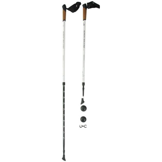 Палки для скандинавской ходьбы телескопические Kaiser Sport , NORDIC WALKING WHITE, 90-135 см (SL-2B-2-135)