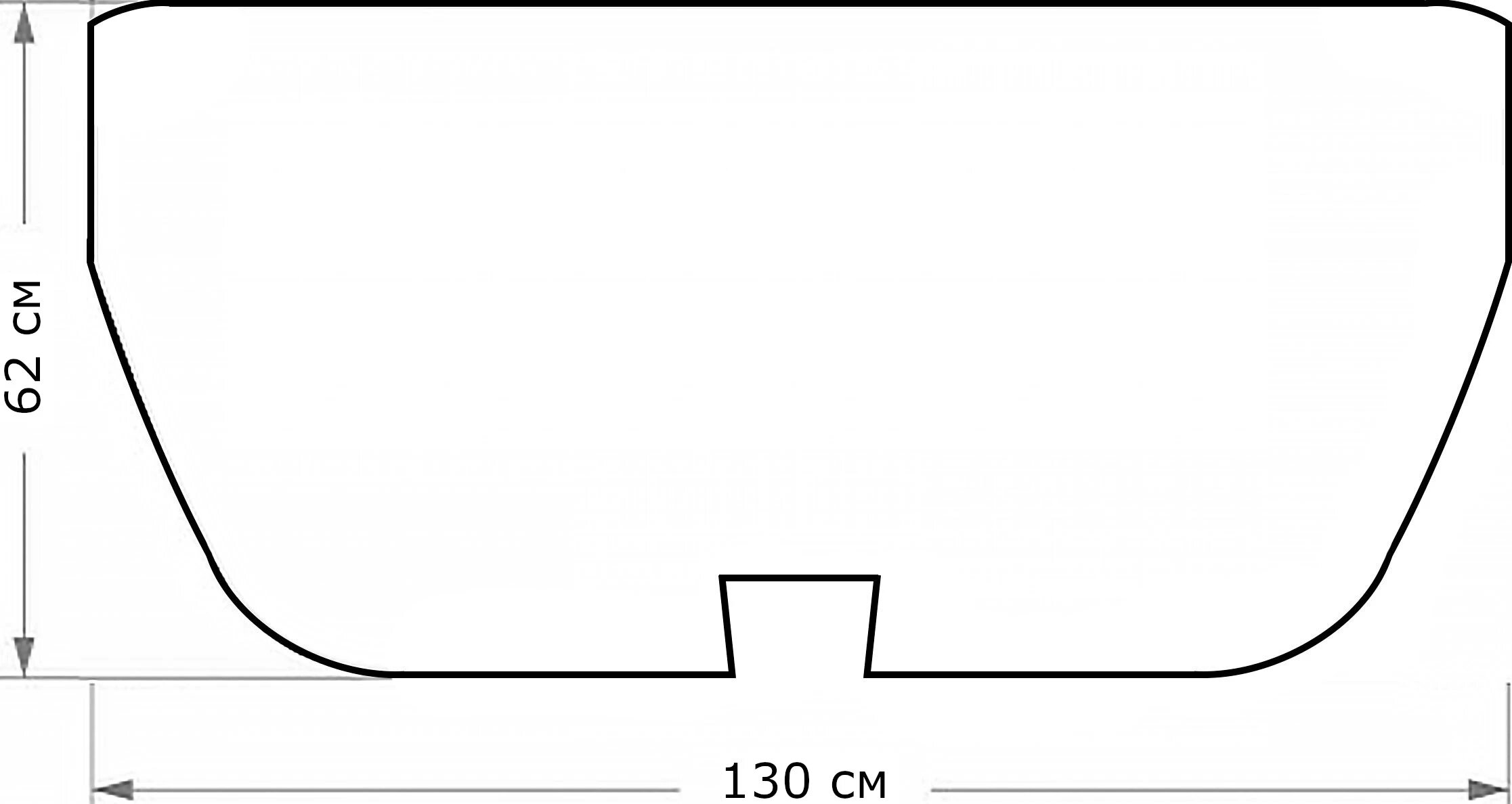 Утеплитель на двигатель а/м  №20 (132*63)