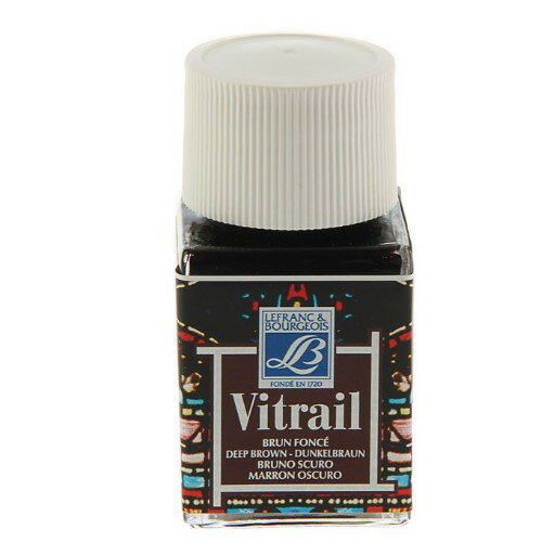Витражная краска Vitrail, 50 мл, 102 насыщенный-коричневый