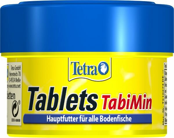 Tetra TetraTablets TabiMin основной корм для сомов и донных рыб, таблетки 58 шт.