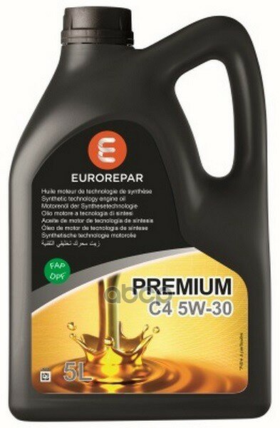 EUROREPAR Масло Моторное Premium C4 5w30, 5 Л. (Mobil, Ес)