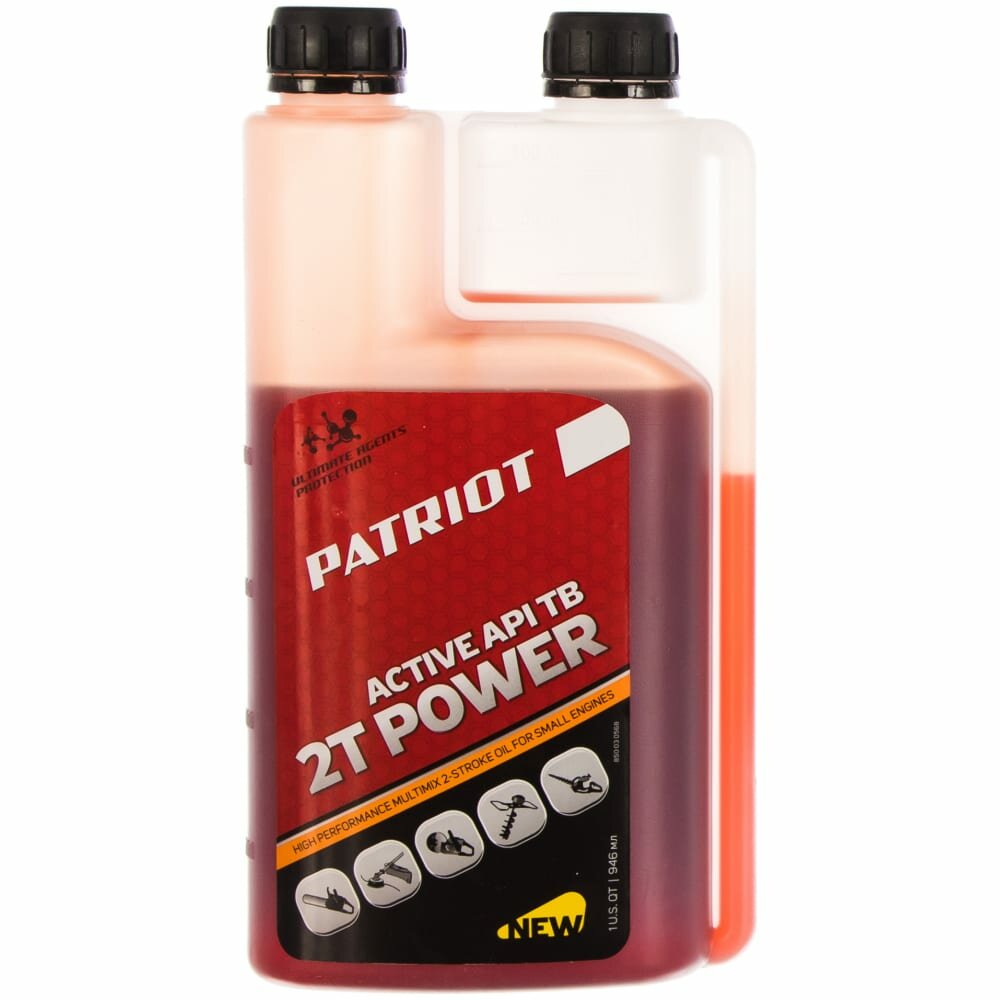 PATRIOT Масло минерал. POWER ACTIVE 2T дозаторная 0946л 850030568