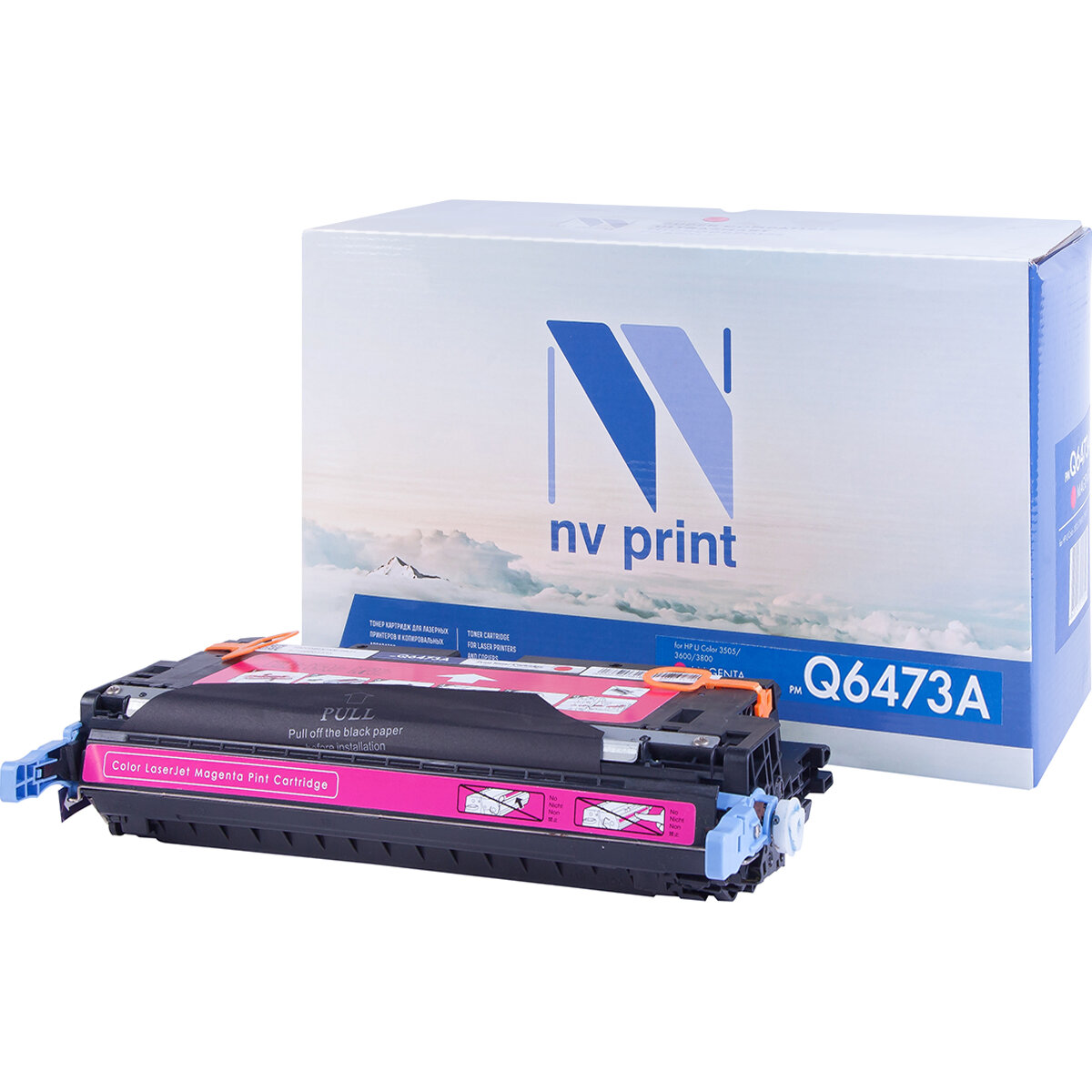 Совместимый картридж NV Print NV-Q6473A Magenta (NV-Q6473AM) для HP LaserJet Color 3505, 3505x, 3505n, 3505dn, 3600, 3600n, 3600dn