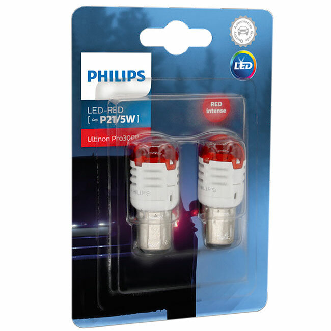 Лампы автомобильные светодиодные PHILIPS P21/5 LED red 11499 U30R B2 PHILIPS-11499U30RB2