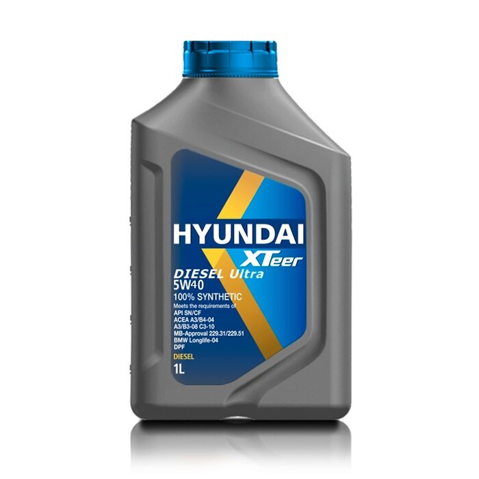 Моторное масло Hyundai XTeer Diesel Ultra 5W-40 (1л) HY-5W40-DU-1L