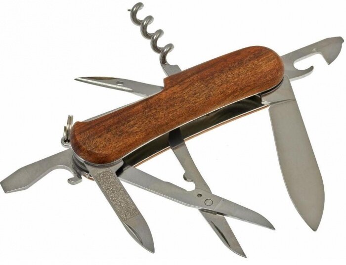 Нож перочинный Victorinox EvoWood 14 (2.3901.63) 85мм 12функций дерево карт.коробка - фото №3