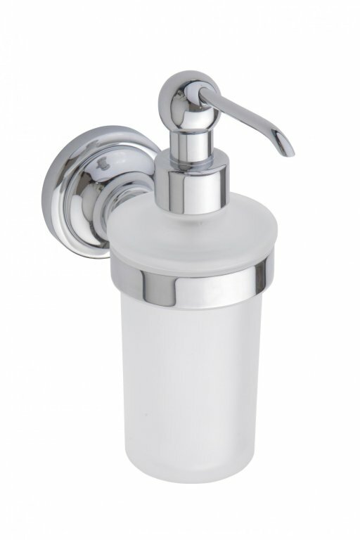 Дозатор для жидкого мыла Bemeta Retro настенный, стекло, хром 144309012