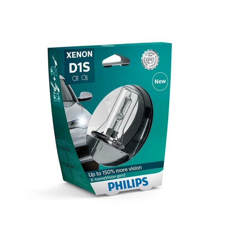 Лампа автомобильная ксеноновая Philips X-tremeVision +150 42403XV2S1 D3S 42V 35W PK32d-2