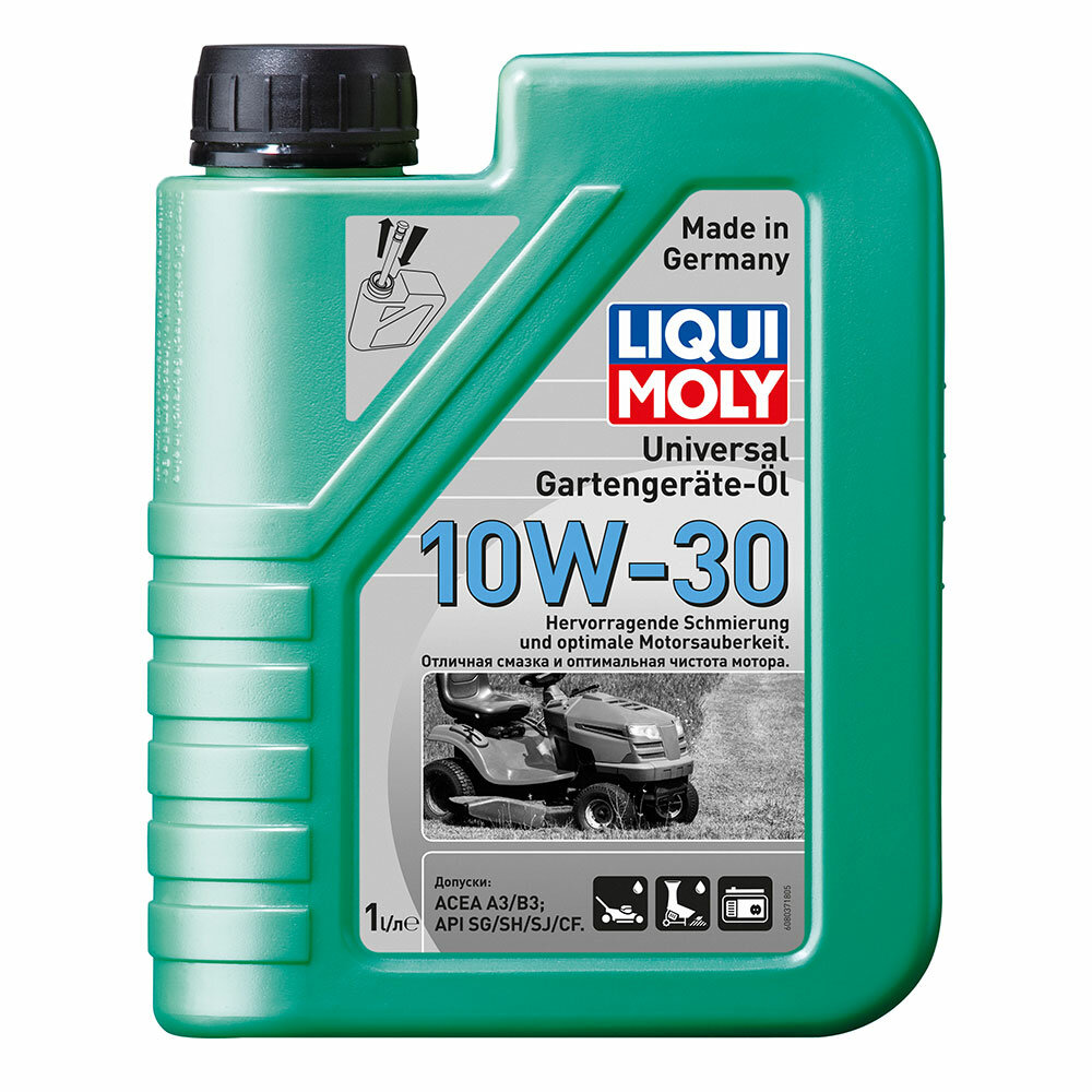 Масло моторное минеральное для газонокосилок Liqui Moly Universal 4-Takt Gartengerate-Oil 10W-30 (1л) LM-8037