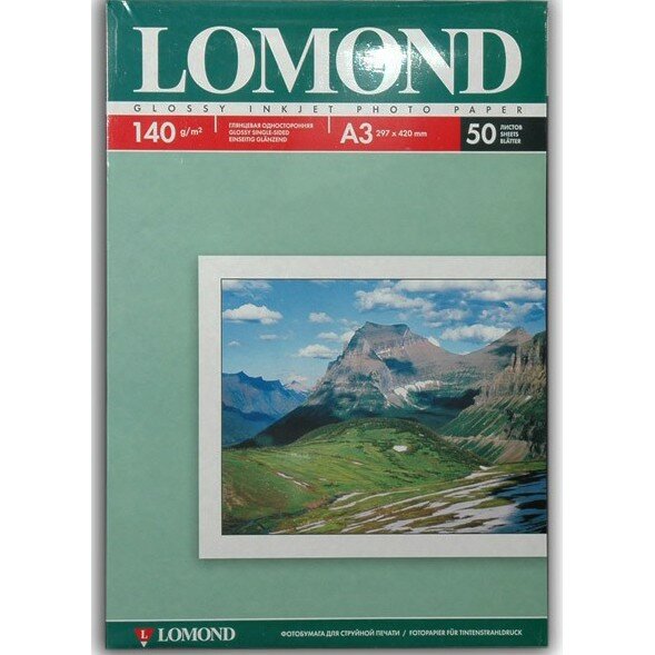 Lomond Фотобумага Односторонняя Глянцевая, 140г м2, A3 50л. 0102066