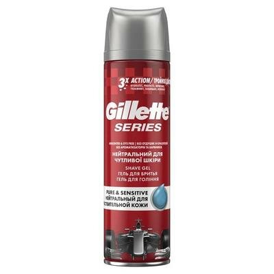 Гель для бритья Gillette Series 3x Pure & Sensitive, 200 мл Gillette 4021824 .