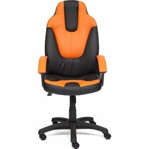 Кресло компьютерное TetChair NEO 2 Tetchair кож/зам, черный/оранжевый, 36-6/14-43