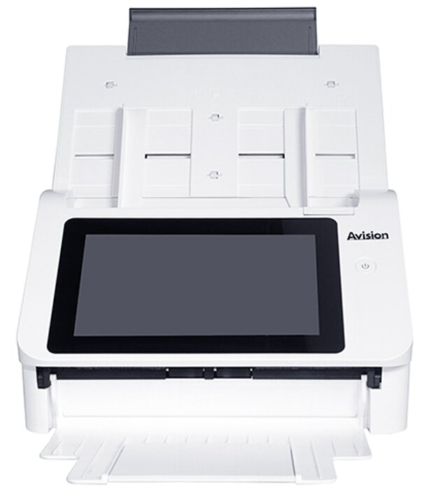 Сканер Avision AN AN335W 000-0974-02G A4 Протяжный Светодиод 600x600dpi 48бита 40лист/мин LCD дисплей Ethernet порт